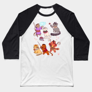 Baldurs Cats 3 Baseball T-Shirt